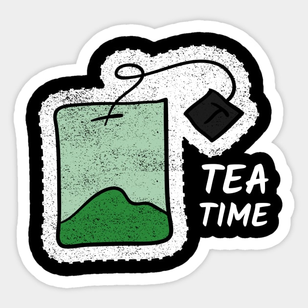 Tea Time Bag Sticker by Tea Shirt Store